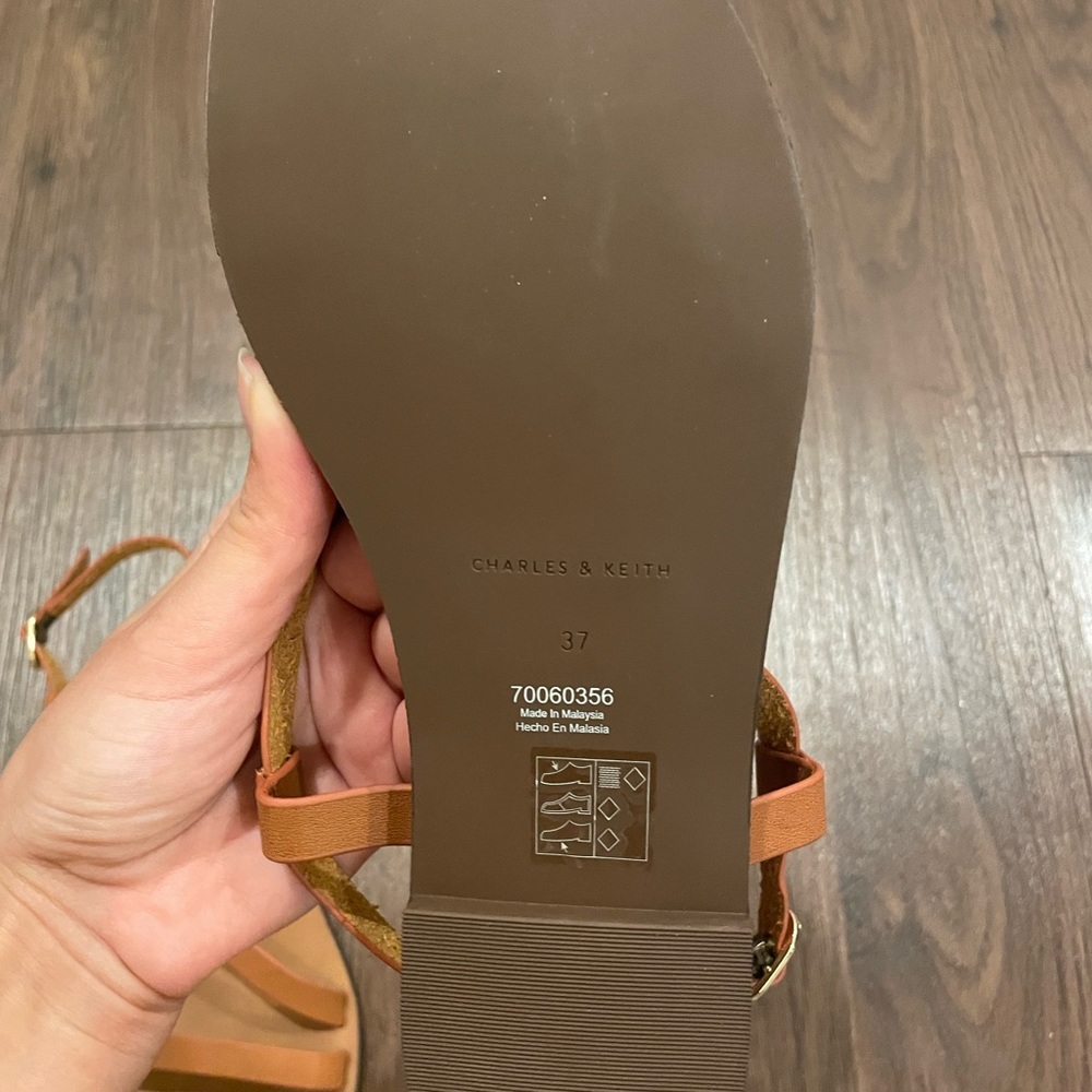 Charles & Keith Tan Sandals - Picture 3 of 6